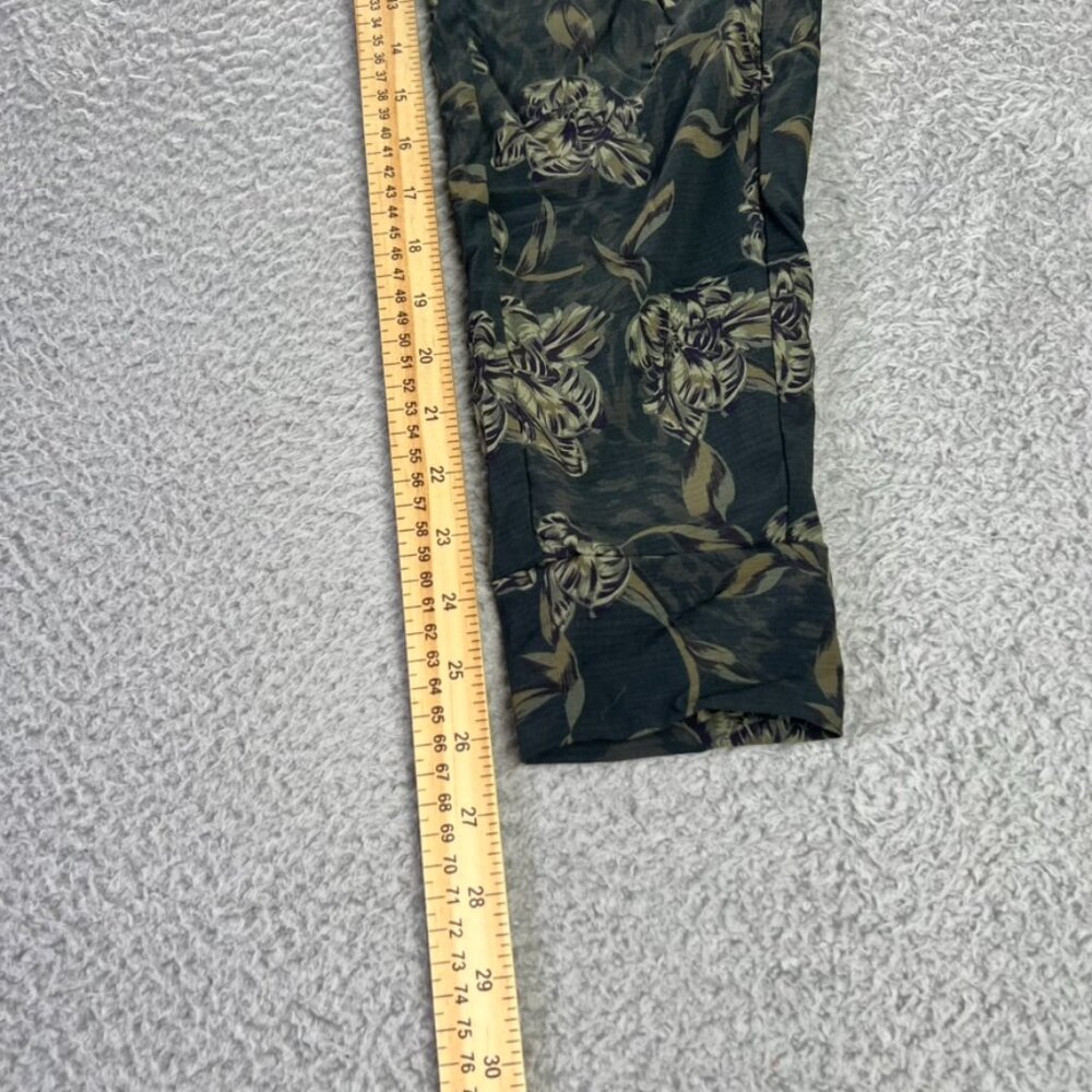 Athleta Trekkie North Joggers Womens 2 Green Floral Printed Athletic Casual - Picture 5 of 8
